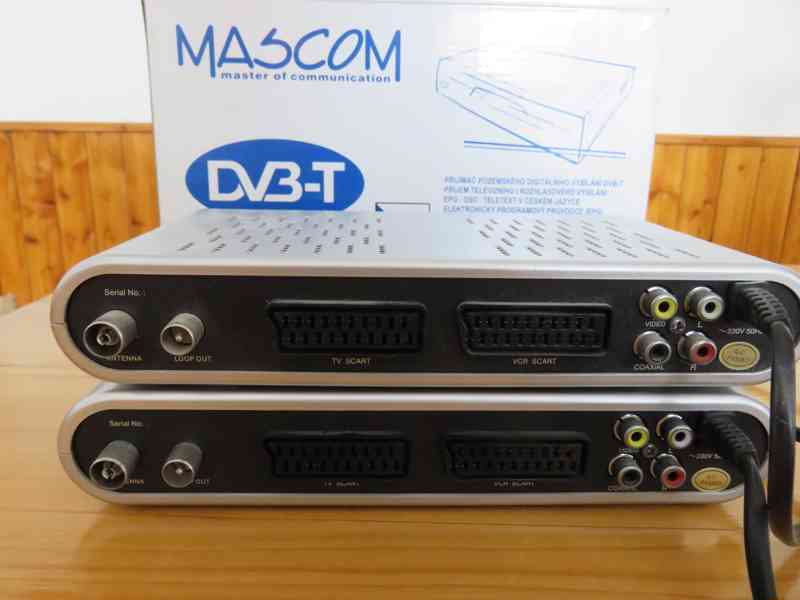 2x SET-TOP BOX MASCOM MC 520T + 2x ovladač XH 319 - foto 3