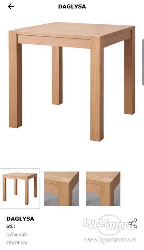 Jídelní stůl Daglysa 74 x 74 cm - foto 1