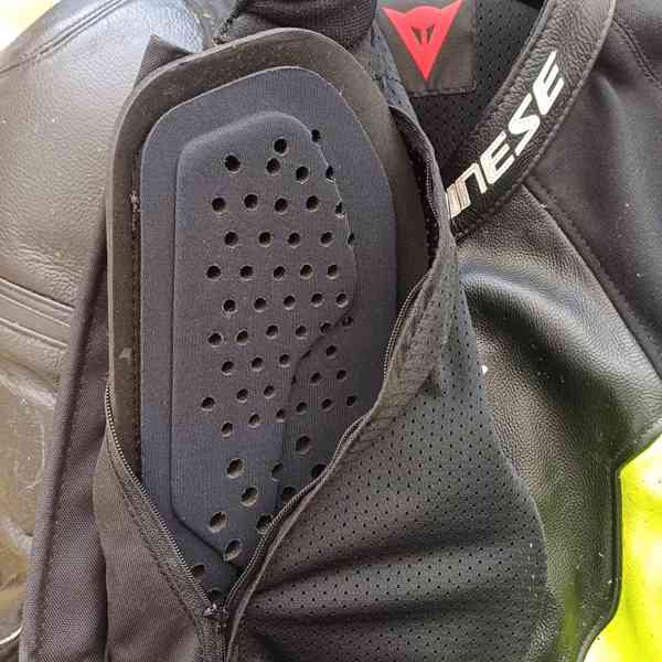 Kožená bunda Dainese Nexus Black/Fluo-Yellow - 60 - foto 7