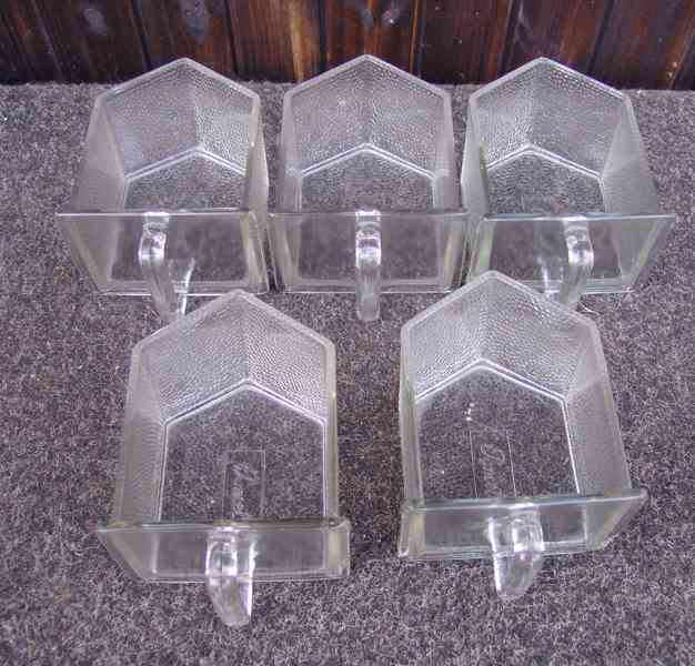 Starožitné skleněné kořenky s poličkou - foto 19