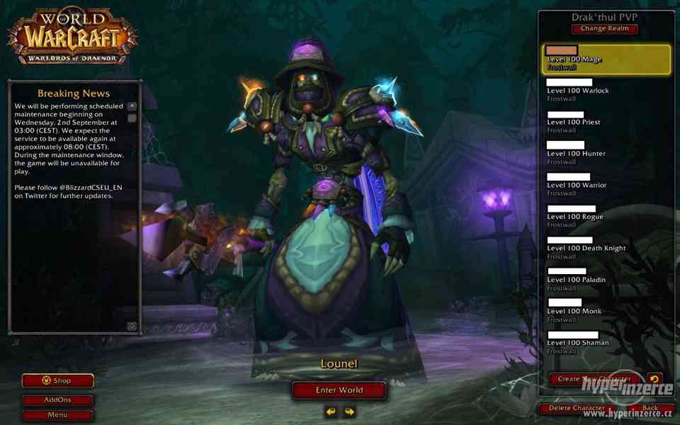 World of Warcraft lotto di giochi per pc