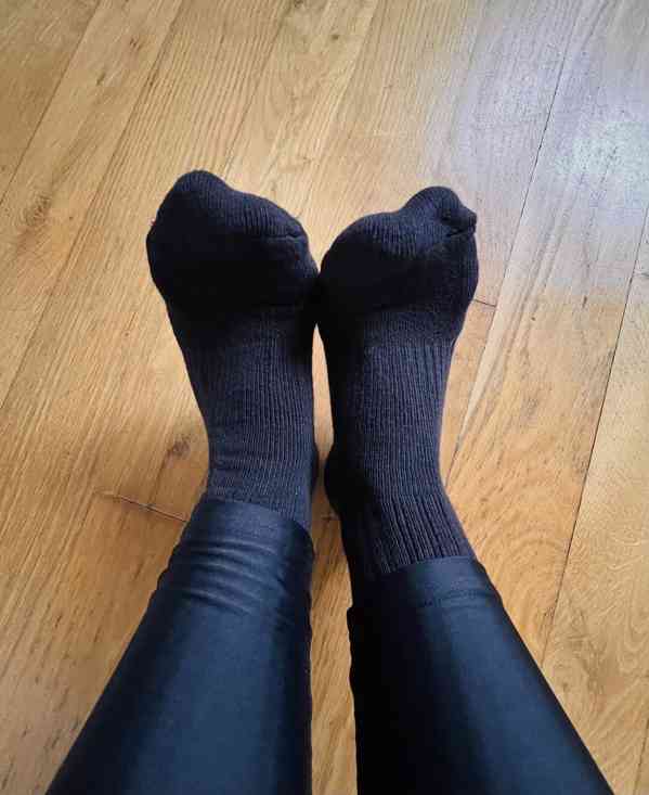 Nošené kvalitní bavlněné jednobarevné/se vzorem ponožky - foto 3