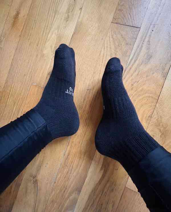 Nošené kvalitní bavlněné jednobarevné/se vzorem ponožky - foto 2