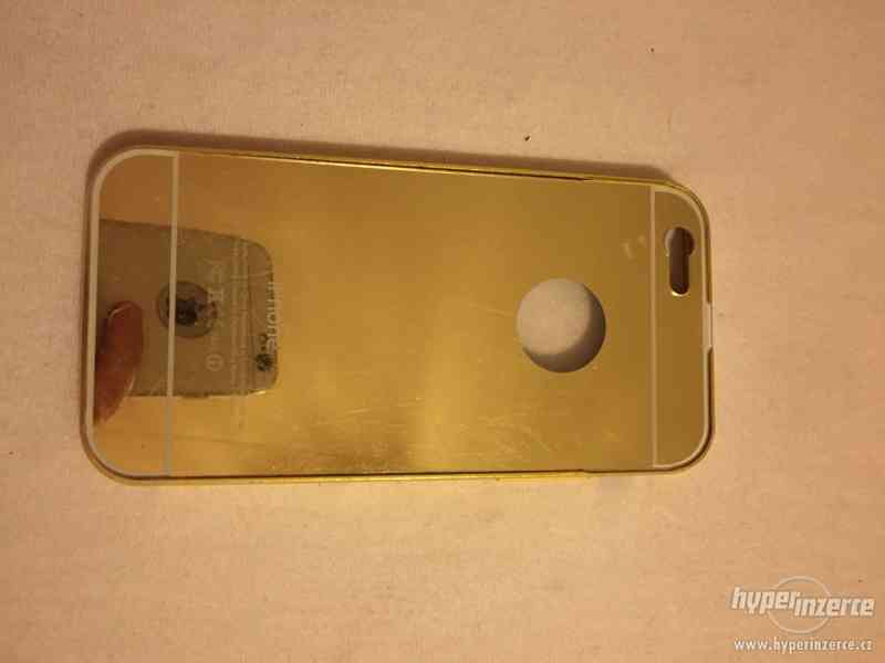 Zlatý zrcadlový obal na iPhone 6 a 6s - foto 1
