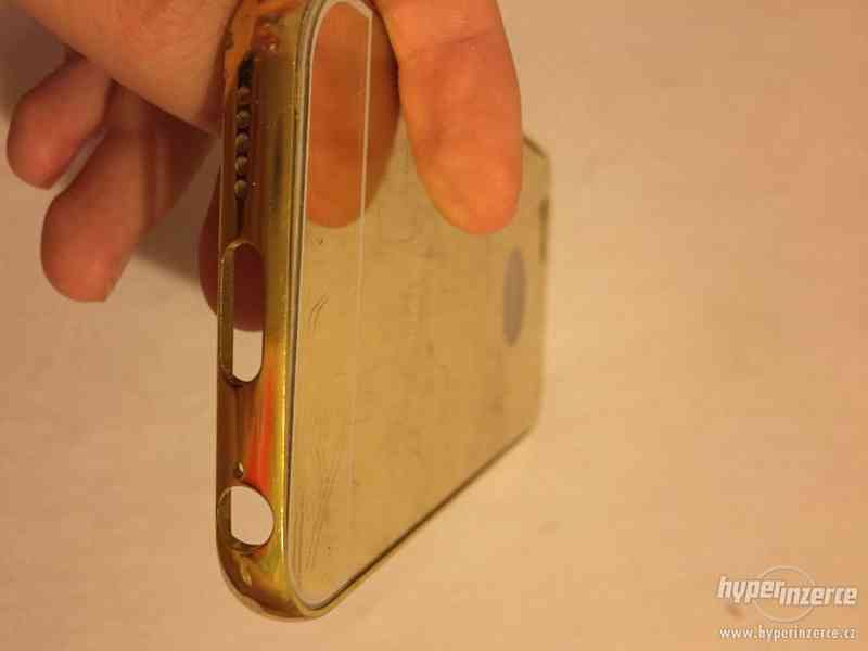 Zlatý zrcadlový obal na iPhone 6 a 6s - foto 3