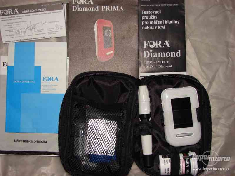 Nový nepoužitý glukometr Fora Diamond Prima - foto 2