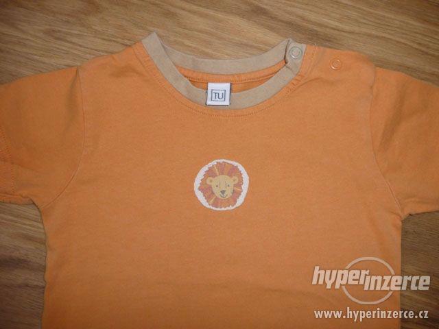 Oranžové triko TU na 18-24M- vel.92 - foto 2