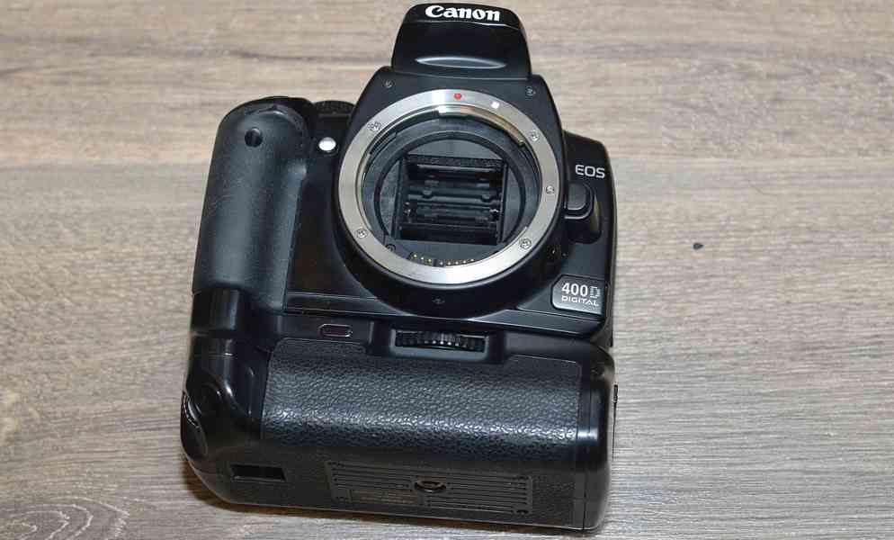 Canon EOS 400D + bateriový grip *zrcadlovka*10Mpix - foto 3