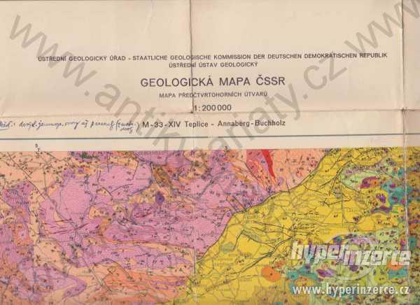 Geologická mapa ČSSR - foto 1