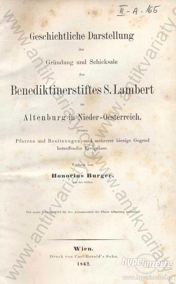 Geschichtliche Darstellung der Gründung... 1862 - foto 1