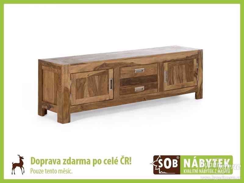 TV stolek z palisandru, dřevěný TV stolek - foto 1