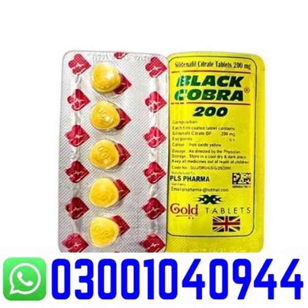 Black Cobra 200mg Tablets in Gujranwala & 03001040944