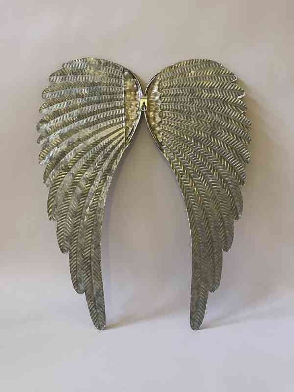 Andělská křídla - zlaté nástěnné provedení - foto 2