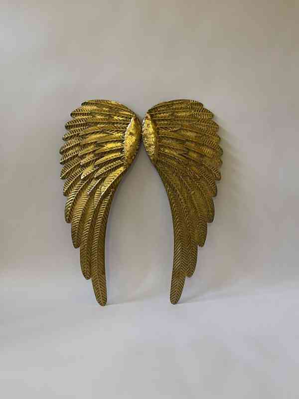 Andělská křídla - zlaté nástěnné provedení
