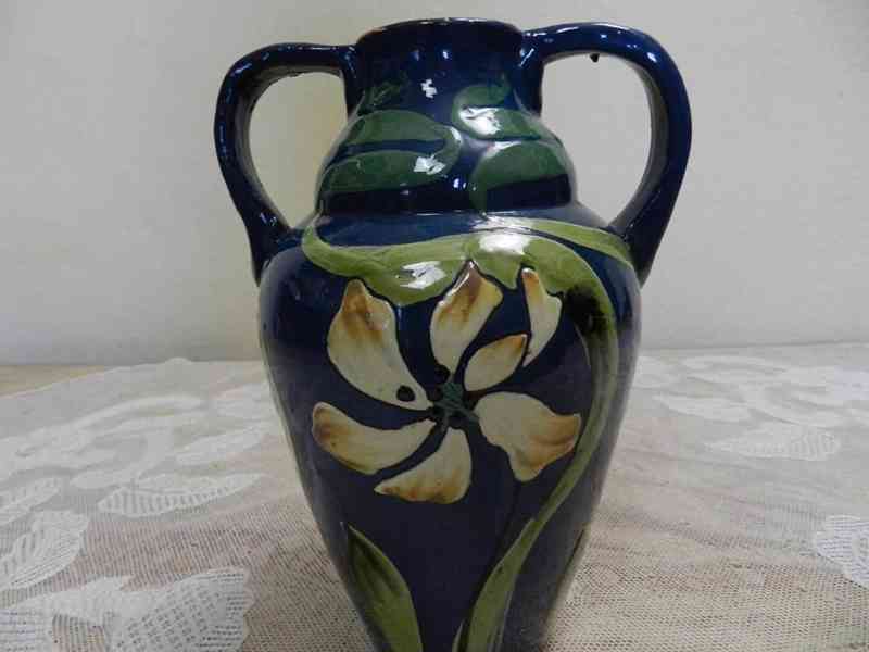 Krásná secesní keramická Váza Wranitzky  - foto 3