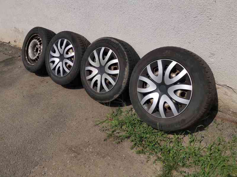 Plechové disky 16" 7,5Jx16H2 ET42 5X112 +zimní 225 55 16 - foto 2