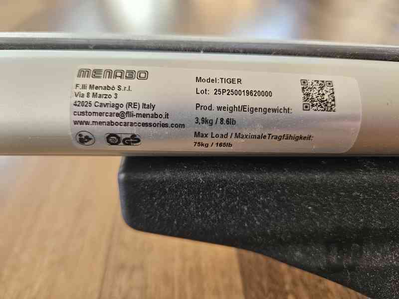 Příčný střešní nosič MENABO TIGER - foto 3