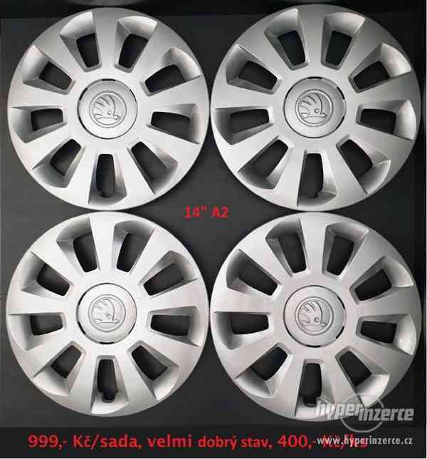 Poklice Škoda 14" - 16" ORIGINÁLNÍ - foto 2