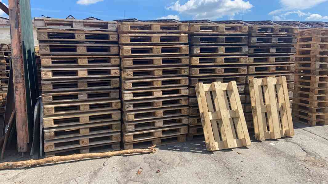 EUR palety, použité dřevěné palety - foto 4