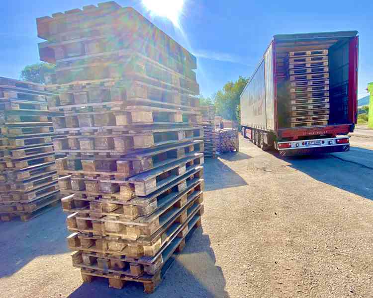 EUR palety, použité dřevěné palety - foto 3