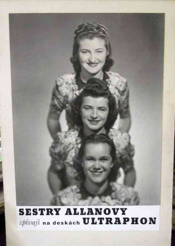 Allanovy sestry - starožitné gramodesky, šelak, swing 1940s - foto 7