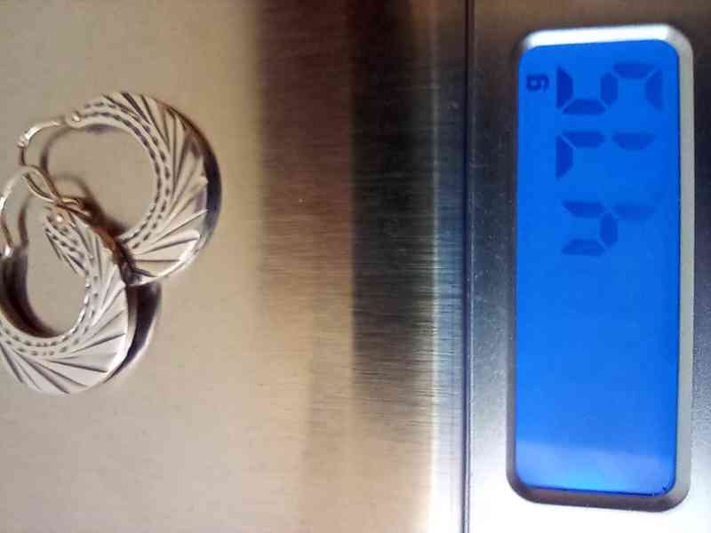 Stříbrné náušnice z 1. pol.20. stol. - foto 4