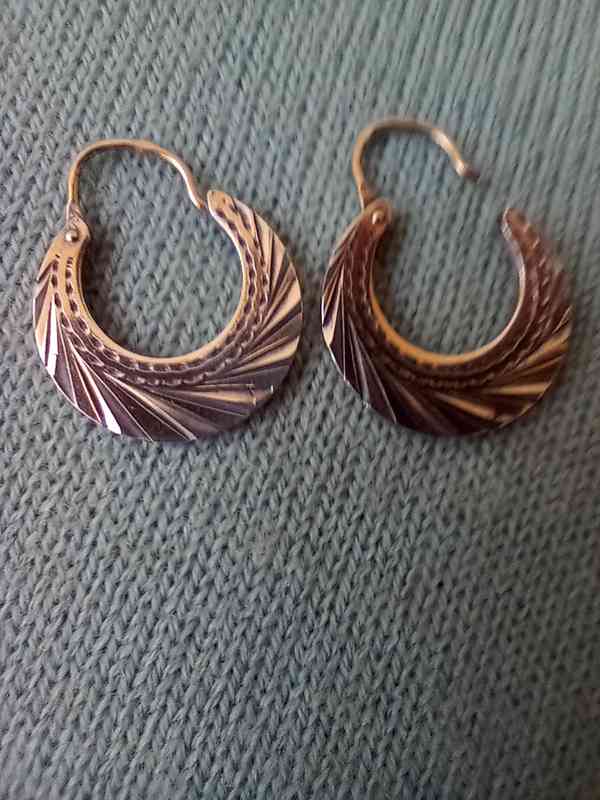 Stříbrné náušnice z 1. pol.20. stol. - foto 2