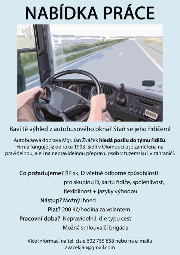 Řidič zájezdového autobusu - foto 1