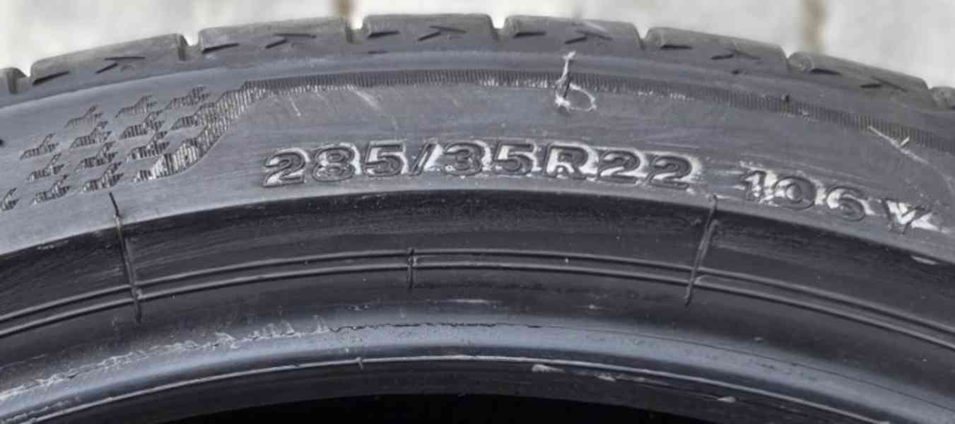 Použité letní pneu Bridgestone o rozměru 285/35/22 106Y - foto 2