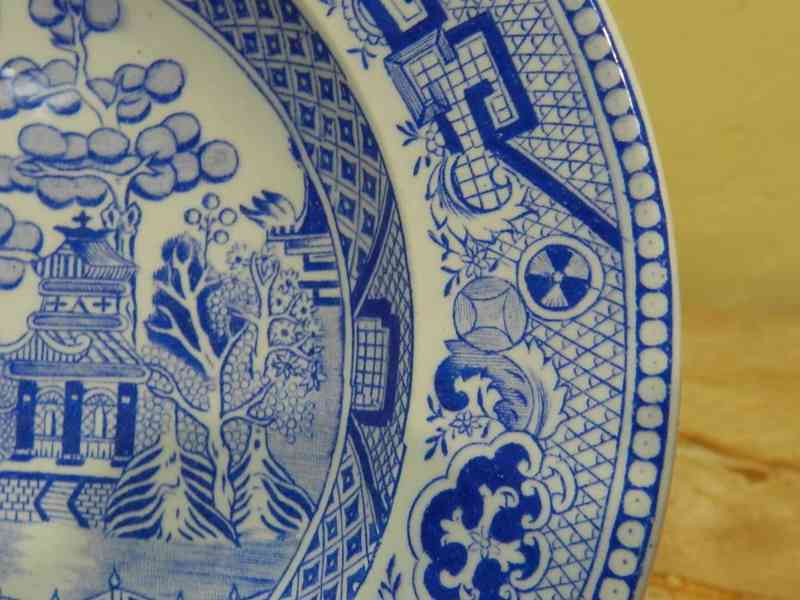 Starý modrý Talíř Hardtmuth Wien Vídeň České Budějovice - foto 3