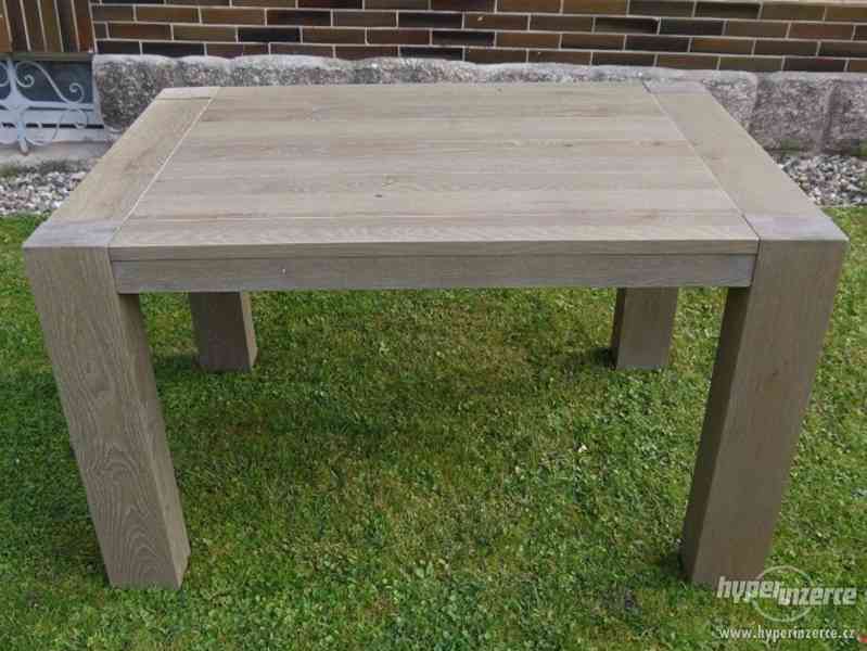 Masivní dubový jídelní stůl - - foto 6