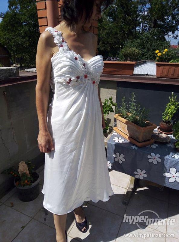 Bílé šaty XS, S - foto 1