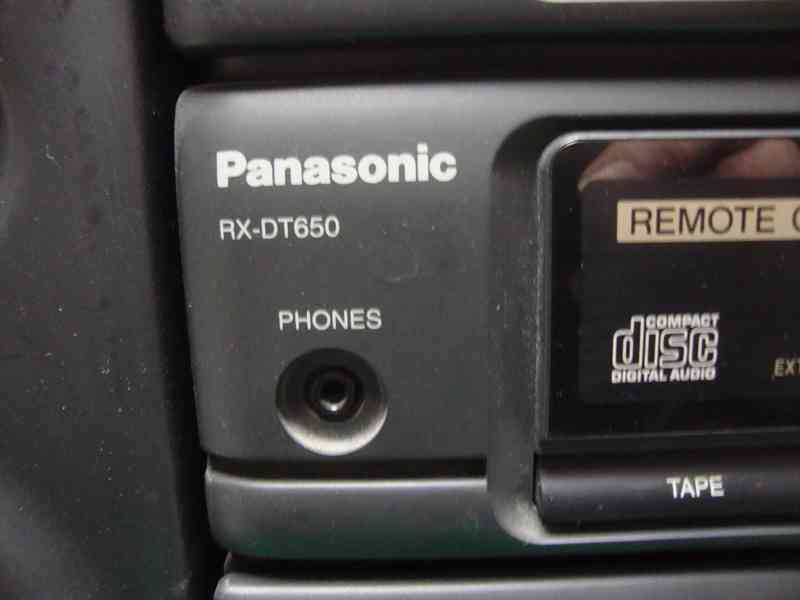 Rádio magnetofon CD Panasonic RX - DT 650 pěkný funkční - foto 9