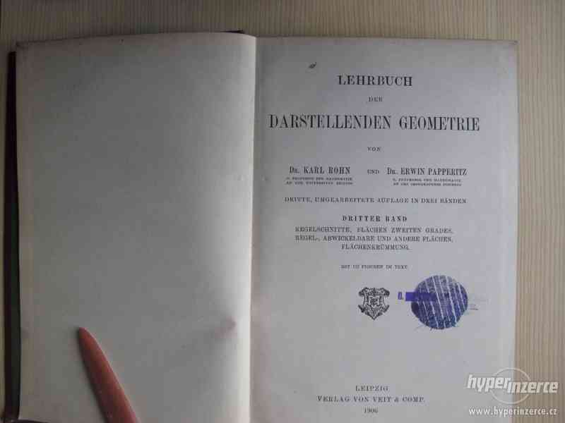 Staré matematické knihy 19. století - foto 23