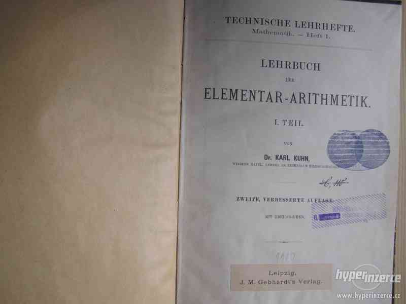 Staré matematické knihy 19. století - foto 26