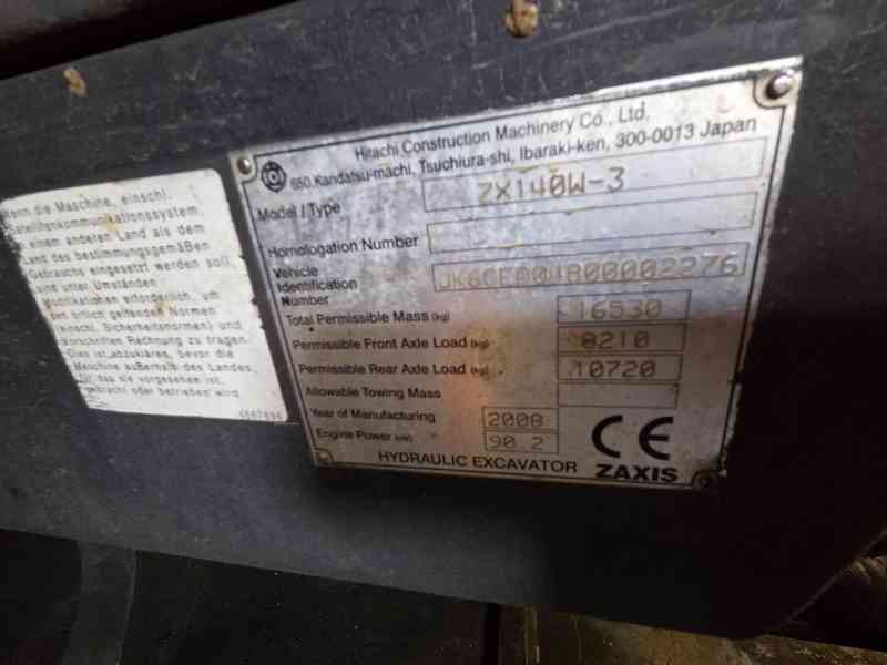 Hitachi ZX 140W-3 - foto 9