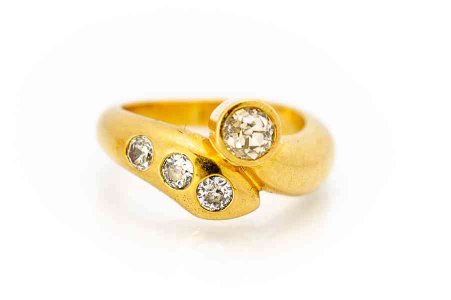 Prsten s diamanty 0,7 ct - foto 1