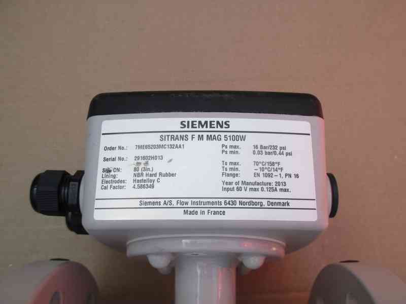 Siemens ElektromagnetickýArmatura snímače průtoku - foto 2