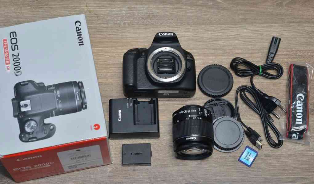 Canon EOS 2000D + EFS 18-55mm IS II  17000 Exp. - foto 3