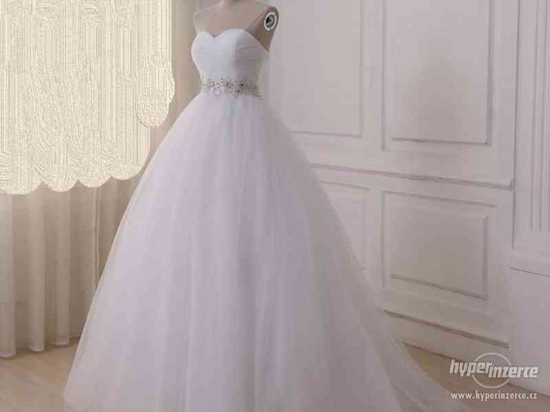 prodám nové svatební/plesové šaty velikosti L-XL - foto 2