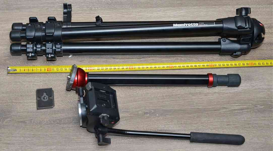 Manfrotto 755B + Manfrotto 701RC2* stativ s hlavou - foto 3
