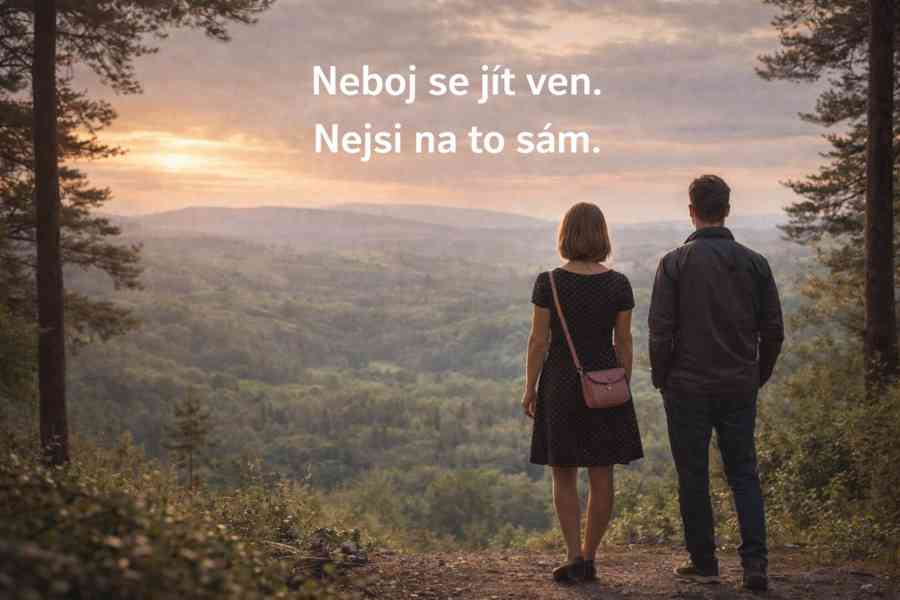 Diskrétní doprovod mužů v dámském oblečení