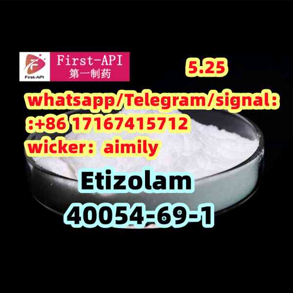Etizolam  40054-69-1 Alprazolam 28981-97-7  99% purity
