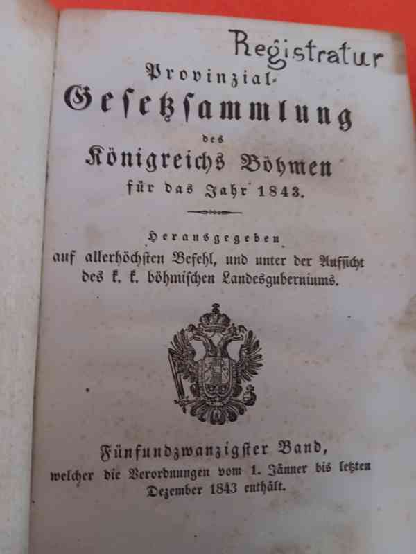 Provinzial Gesetzsammlung des Königreichs Böhmen 1843 - foto 2