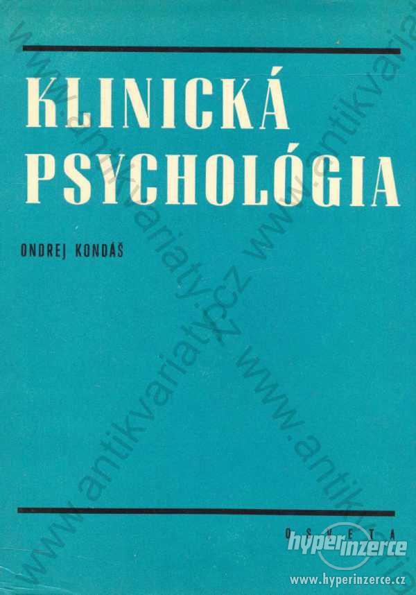 Klinická psychológia Ondrej Kondáš Osveta 1980 - foto 1