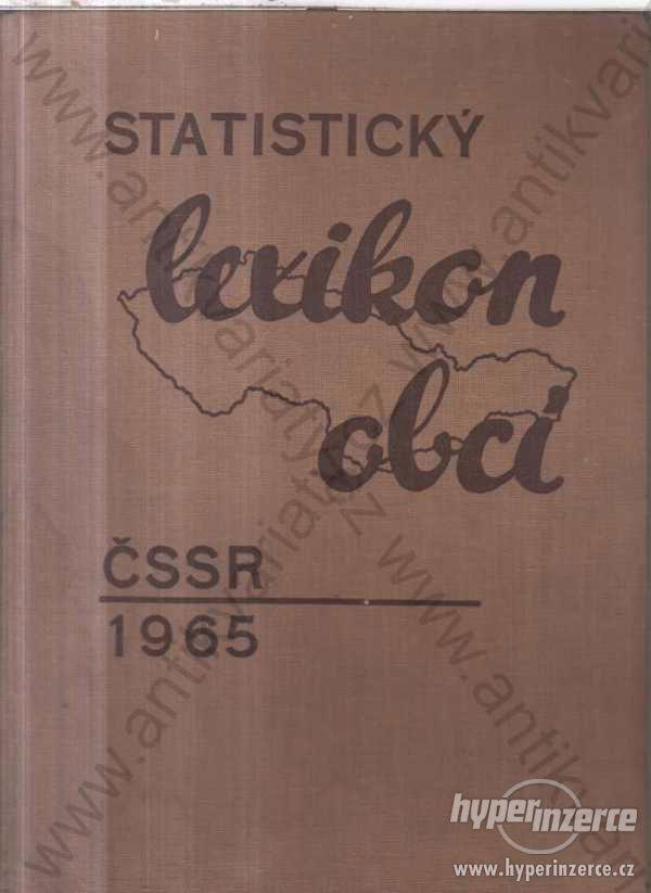 Statistický lexikon obcí ČSSR 1965 sčítání lidu - foto 1
