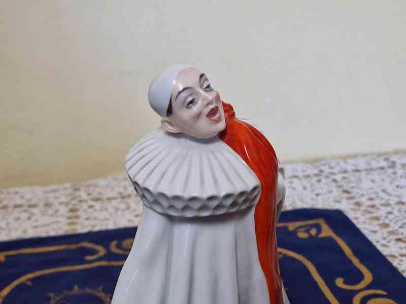 Krásná porcelánová soška Pierot Rosenthal Leo Rauth - foto 9