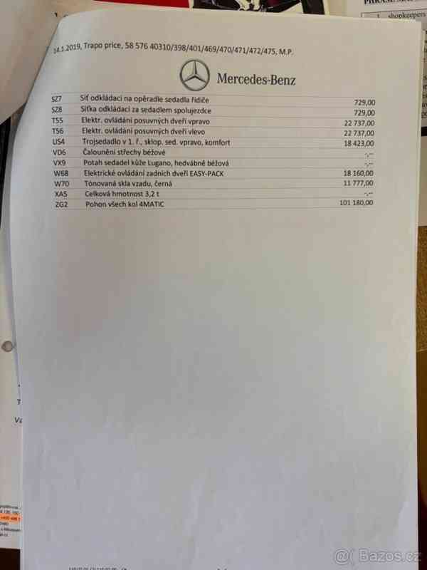 Mercedes-Benz Třídy V 2,2   250 d L Avantgarde 4MATIC - foto 3