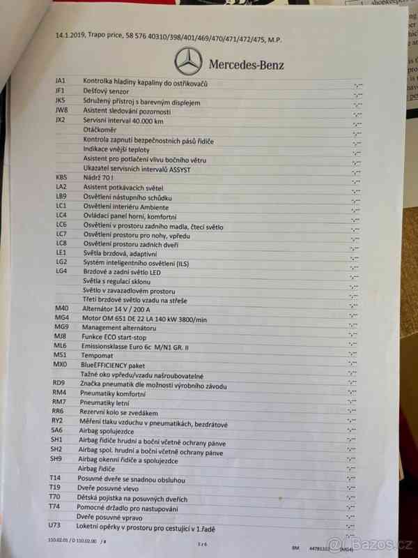 Mercedes-Benz Třídy V 2,2   250 d L Avantgarde 4MATIC - foto 17