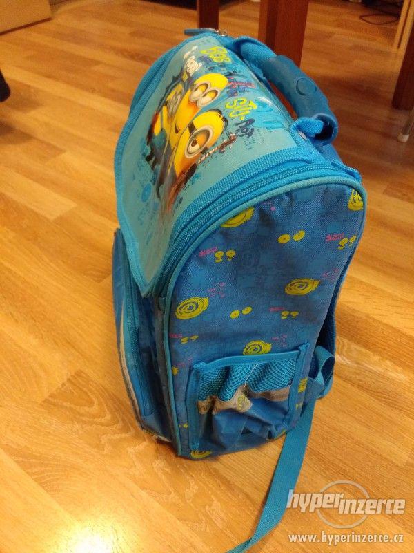 Školní batoh - modrý - vzor Mimoni - foto 4